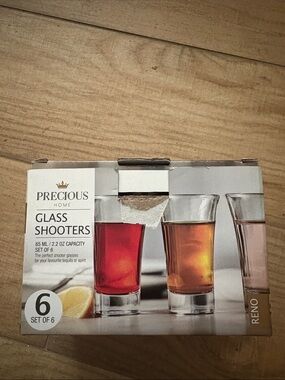Precious home - Glass Shooters Set of 6 - Clear
